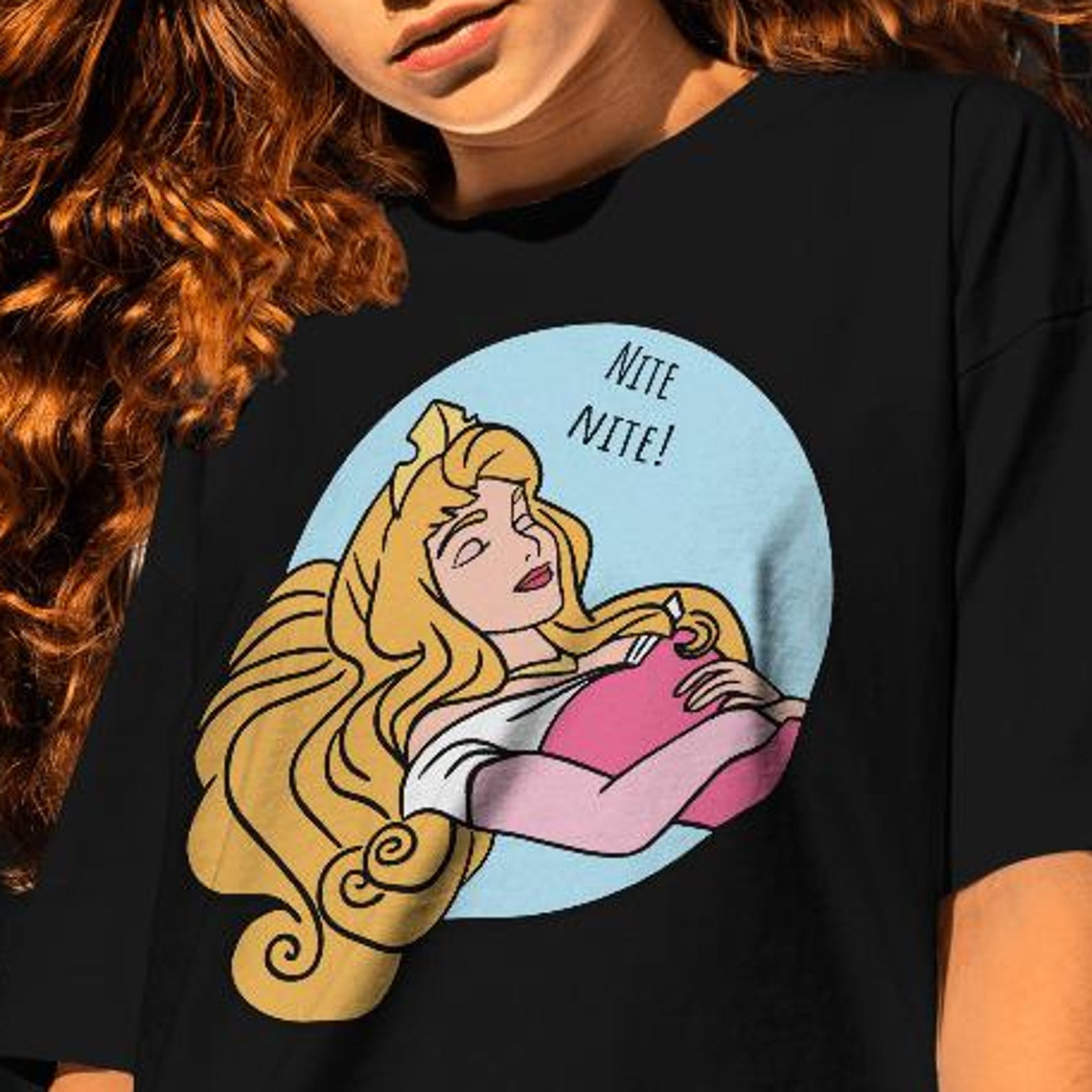 Sleeping Beauty Shirt: Retro Disneyland Aurora Tee L