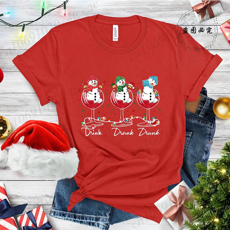 

Пить Пил Пьяный Рождественская Футболка, Рождественские Толстовки, Снеговик Пьет Вино Женская Одежда, Футболки для Рождественской Пьянки S