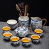 Xishi Ceramic Tea Set with Lotus Design