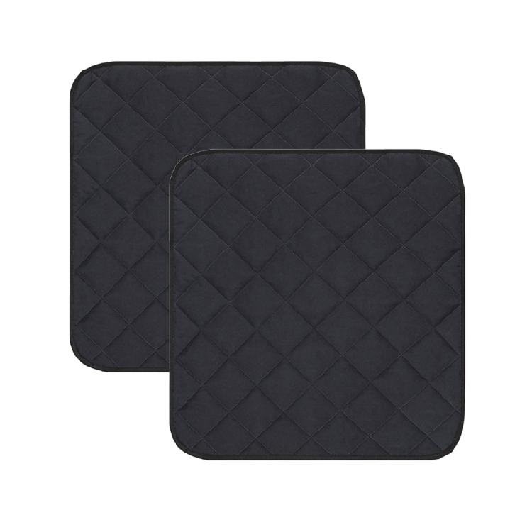 Впитывающая Моющаяся Подушка на Стул при Недержании Многоразовая Накладка-Чехол на Стул (2PCS) чёрный