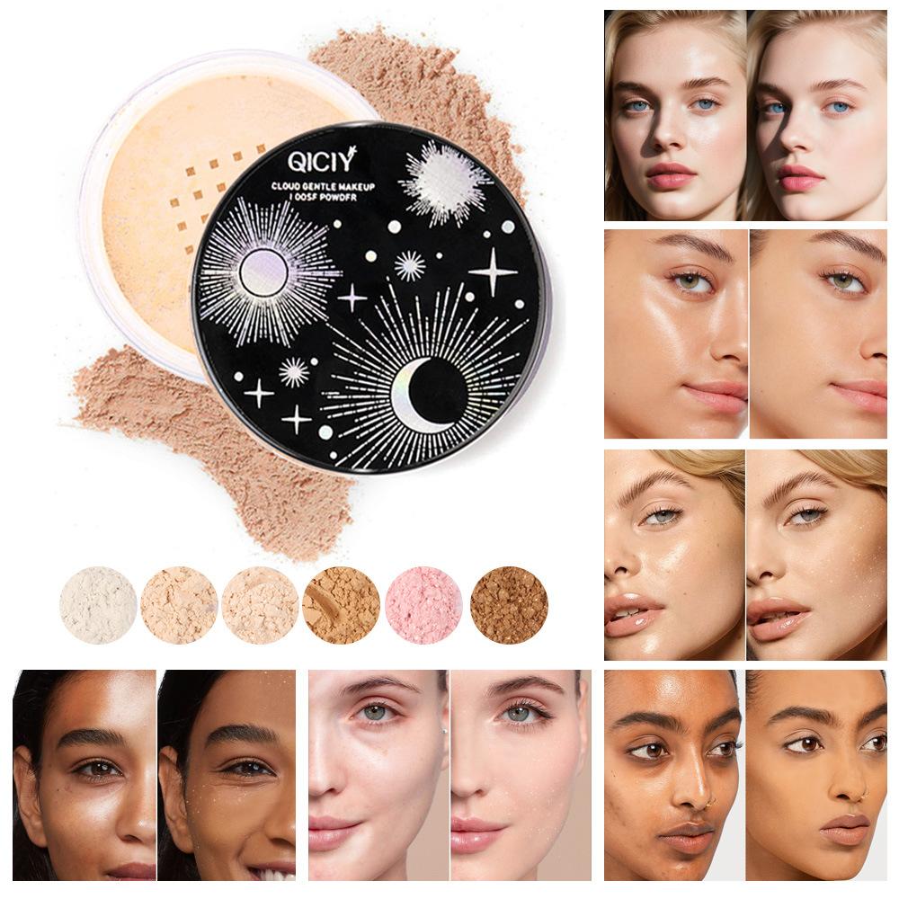Cloud Gentle Makeup Loose Powder Oil Control Setting Powder Waterproof Long Lasting Matte Face Translucent Powder Cosmetic for Women
