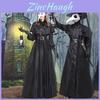 Ohromující kostým morového lékaře pro Halloween a Cosplay Středověký s kapucí roucho maska a klobouk pro Cosplay mnicha