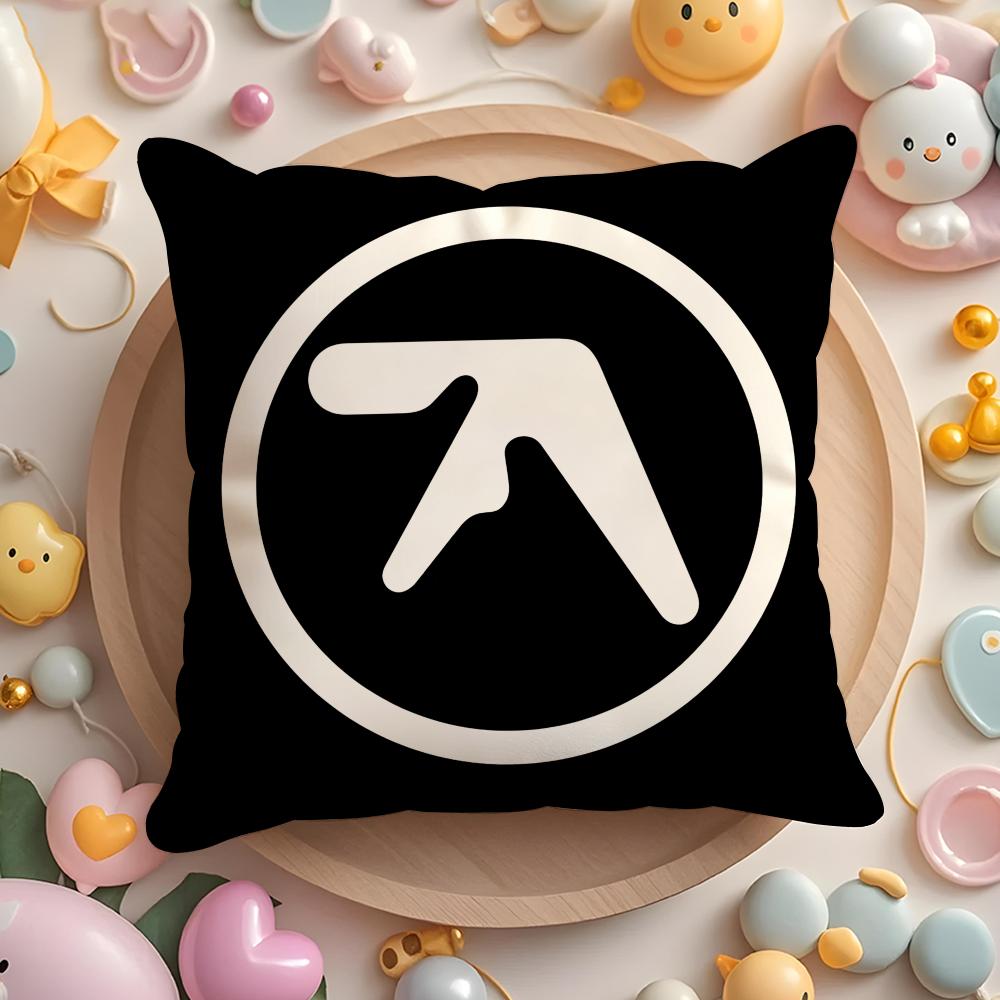 Aphex Twin Richard D James Music Cushion Cover Plush Fabric Soft Double-Sided Printed Sofa Pillow Case Colorfast Home Decor