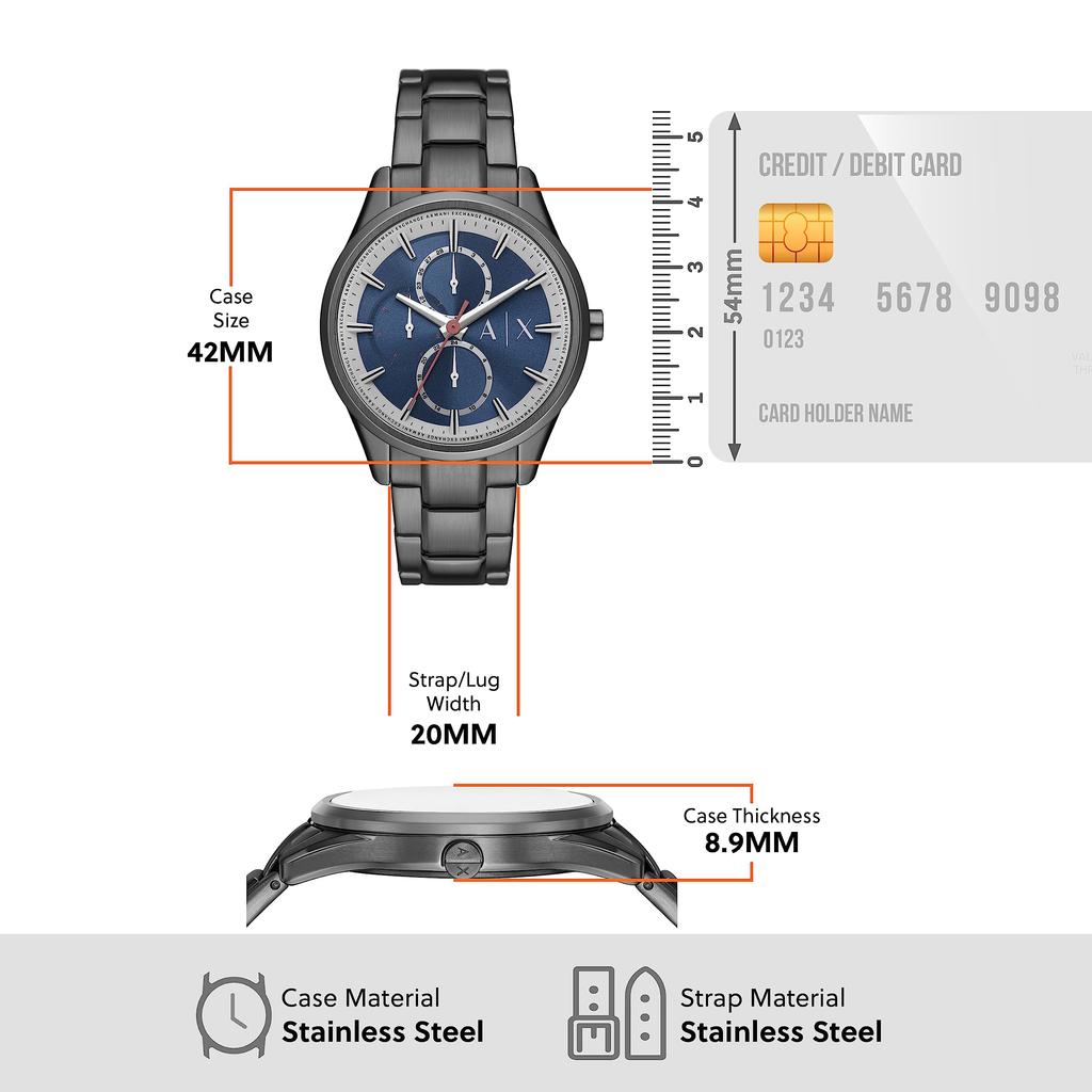 A|X Armani Exchange AX1871 Men's Gunmetal Watch