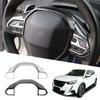 BGN1 For Peugeot 2008 2019 2020 2021 2022 2023 2024 Steering Wheel Button Panel Cover Decoration Trim Sticker Interior Accessories