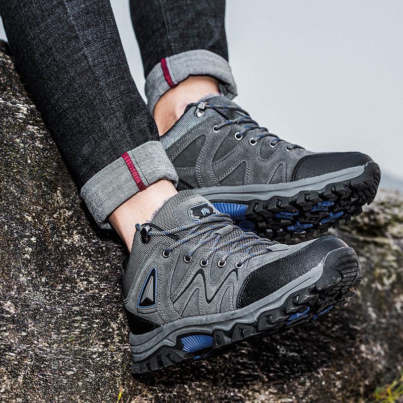 Fashion Men's Waterproof Hiking Boots Outdoor Ankle Boots Lightweight and Breathable Hiking Camping Hiking Shoes Hunting Shoes 2025