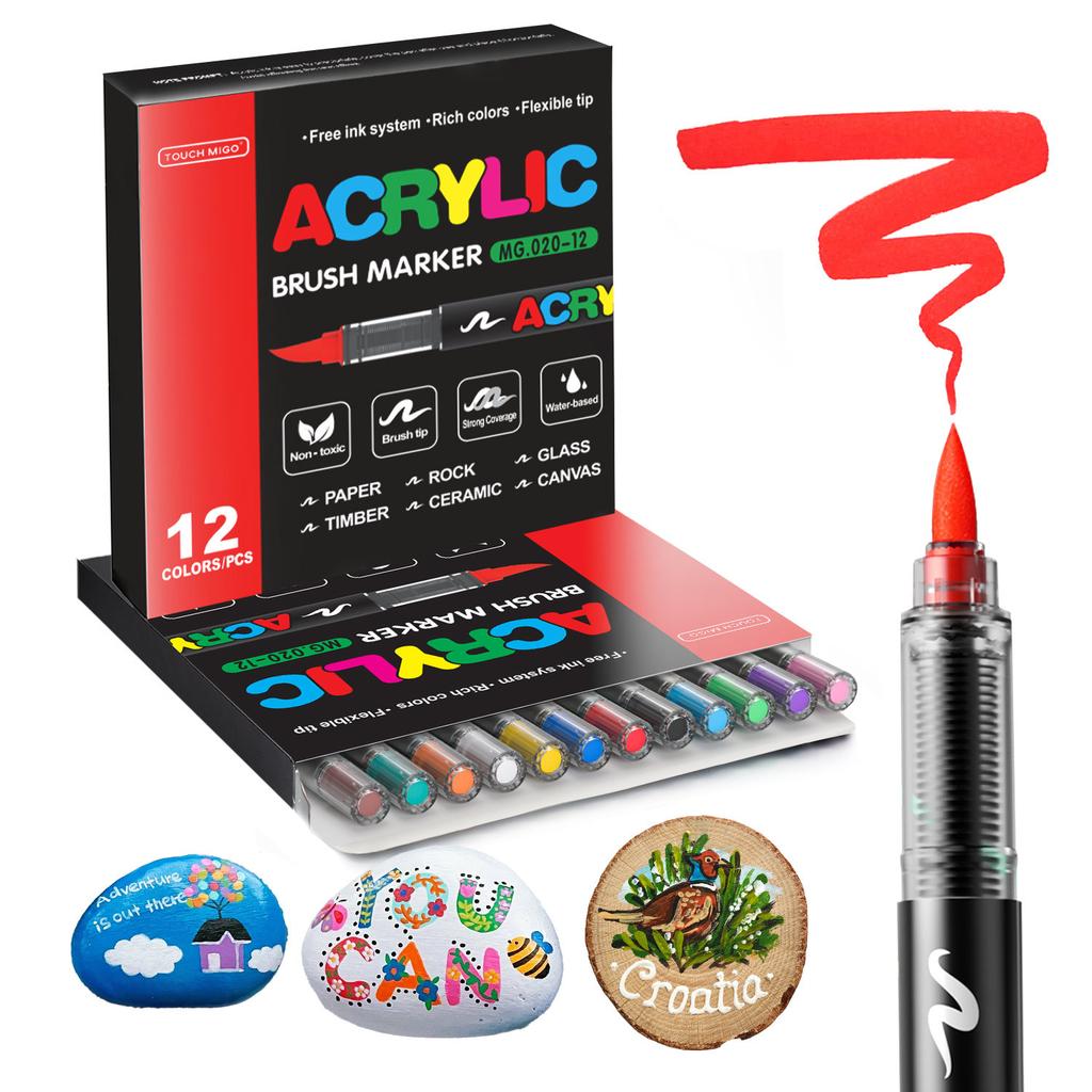 168/120/72/48/36/24/12 Colors Direct Liquid Acrylic Marker Pens Students Use Art Professional Drawing Drawing Coloring