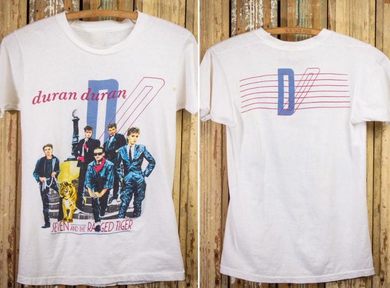 Vintage Duran Duran Seven and the Ragged Tiger Concert TShirt 1983 Unisex T-Shirt XXXXL