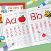 26 Alphabet Practicing Uppercase and Lowercase Letters English Coloring Book Pen Control Training Handwriting Practice Book