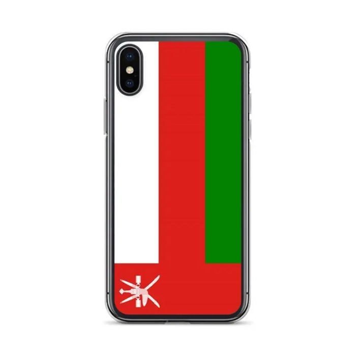 Coque iPhone - Oman - Drapeau - Souple - Multicolore - Protection complète
