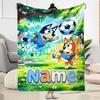 Winter Soccer Fun Customize Text Blanket Gift Personalized Blanket Durable Comfort Suitable for Picnics Couch Bed Seaside Four Seasons Universal