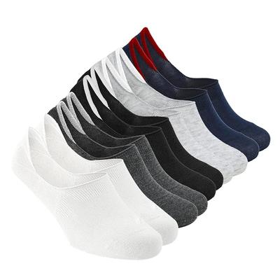XJARVIS Premium 5 Pairs No Show Low Cut Loafer Socks for Men & Women Non Slip with Combed Cotton Socks for Sports, Runni