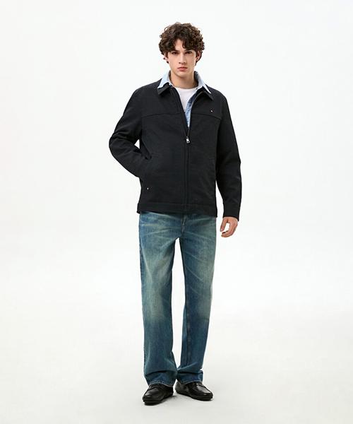 Tommy Hilfiger Textured Trucker Jacket (T12G0Wot790Ml1Dw5)