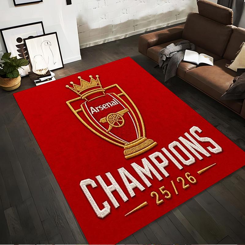 Arsenal Champions Designed Floor Mat, Suitable As a Non-slip Mat for the Living Room or Bedroom Sofa