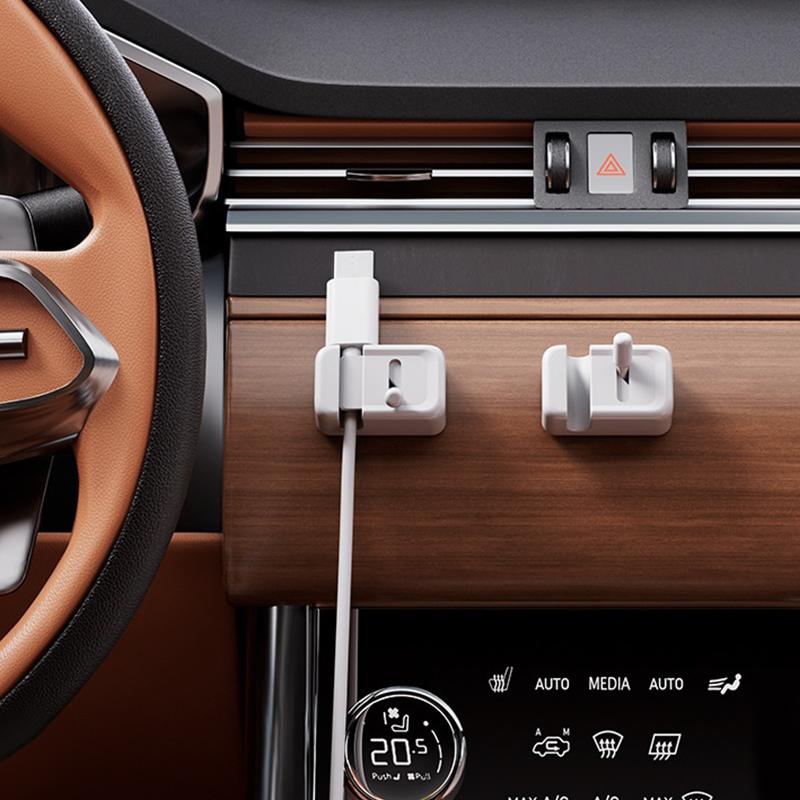 1/3Pcs Cute Cable Clip Adhesive Wire Cord Holder Organizer Winder Desk Cable Fixed Storage For Home Office Car Cable Management