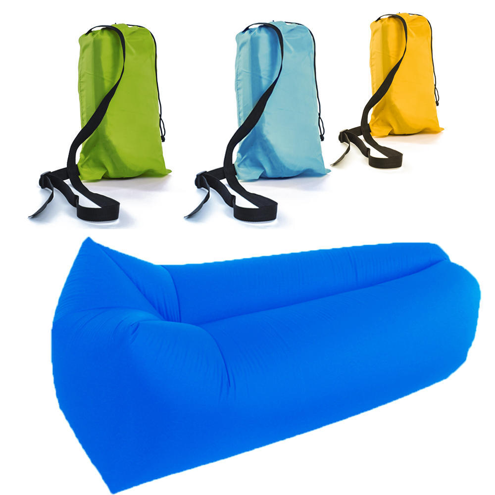 Outdoor Campingbed Luie Tas Opblaasbaar bed Luchtbank Strandmat Draagbaar slaapmatje Lounger Bank Picknick Luchtbed Slaapmat Waterdicht