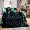 1pc The Matrix Flannel Throw Blanket - HD Printed Lightweight Soft Warm All-Season Blanket for Sofa, Bed, Travel, Camping 008