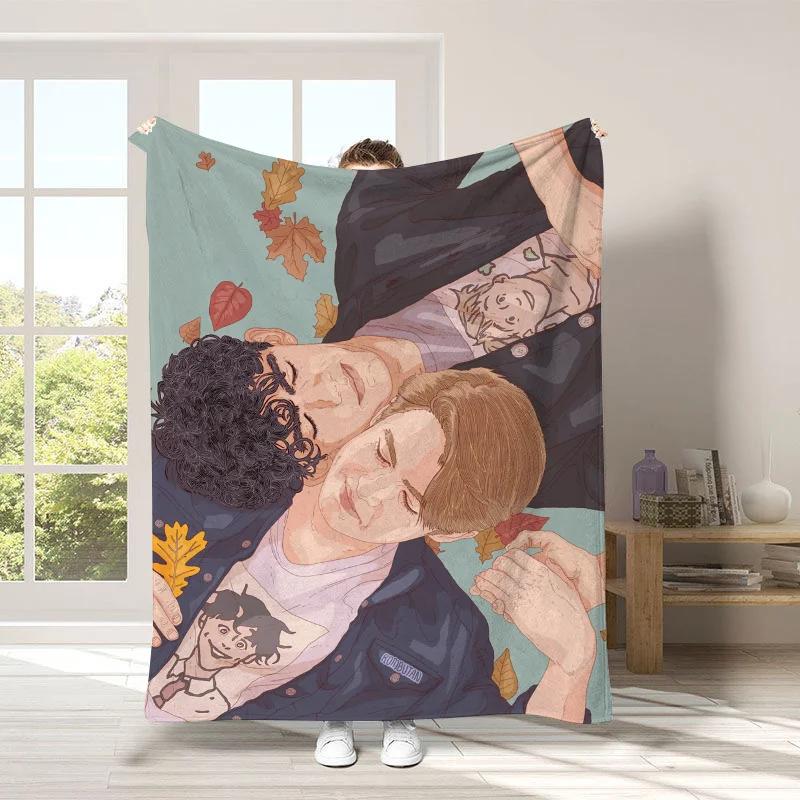Fluffy Blanket Heartstopper Bed Sofa Camp Nap Bedroom Decor Bedspread Soft Fleece Home Textile Birthday Wedding Gift Blanket