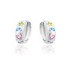 Simple Geometric Frosted Earrings Female Cold Wind Temperament Earring Buckle Niche Hundred with Earrings Affordable Dainty Earrings Daily Wear