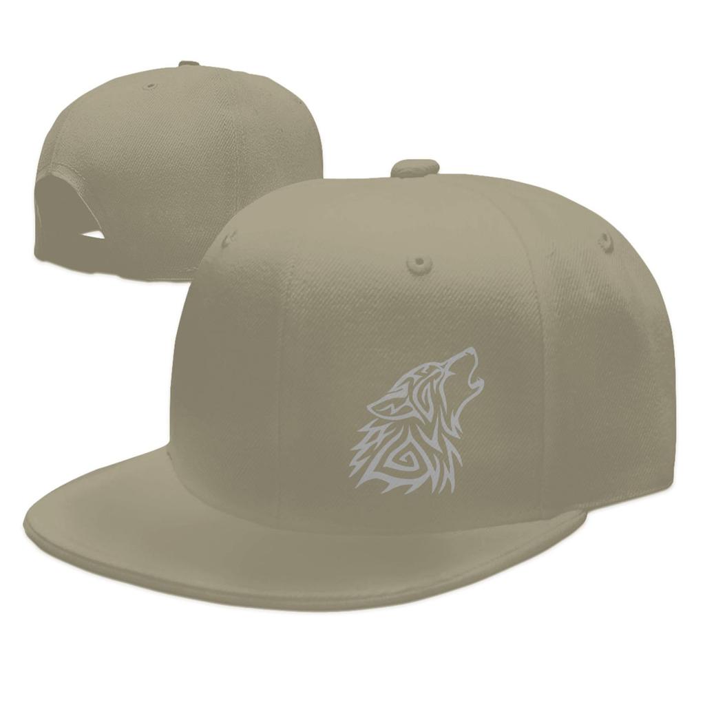 NGG-333 Adult Snap-Back Caps,Tribal Wolf Howl Adjustable Hip Hop Flat Brim Baseball Cap …