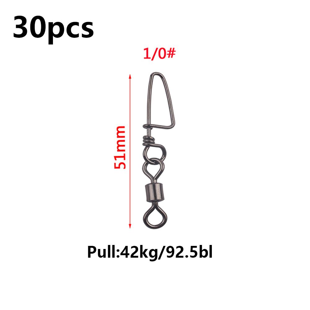 Fishing Swivels Ball Bearing 30 Pack Snap Coastlock
