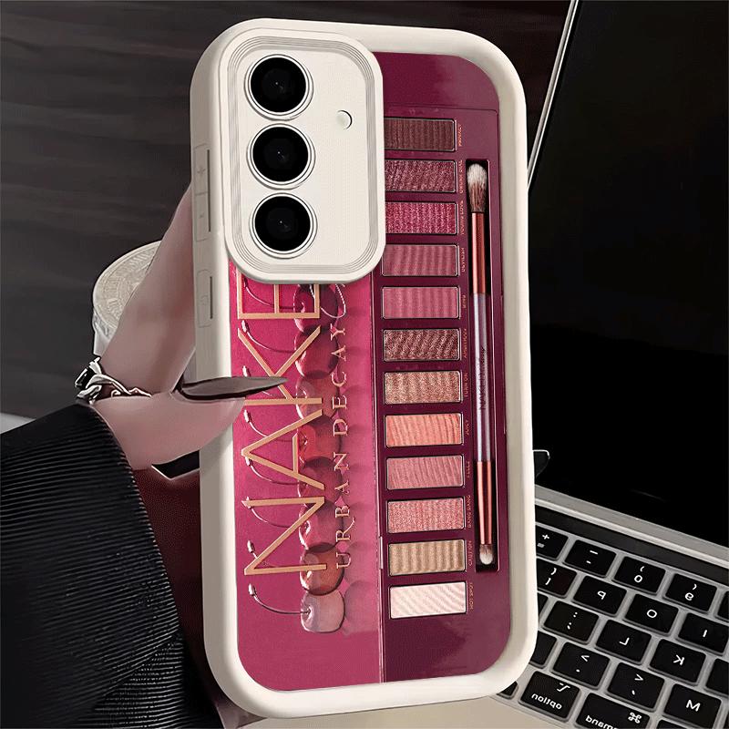 Phone Case for Samsung Galaxy A17 A16 A15 A14 A13 Makeup Eye Shadow Box Pattern A56 A36 A26 A55 A35 A25 A54 A34 A24 A53 A33 A23