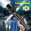 Rechargeable P50 Flashlight With 2000mah Battery Waterproof And Shockproof Aluminum Alloy Perfect For Emergency Use