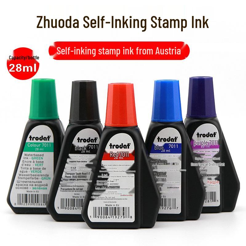 Trodat 7011 Red Water-Based Refill Ink for Flip Stamps
