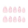24 de bucăți Fulgul de zăpadă de Crăciun poartă unghii unghii false Hot Nail Art Flash Diamond Piesa de unghii franțuzești Unghii false