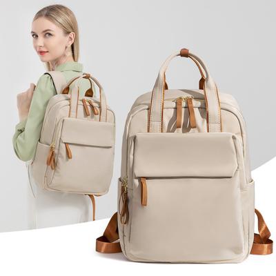 Rucksack Damen Computerrucksack Frühling und Sommer Einfache Oxford-Stoff Freizeit-Reisetasche
