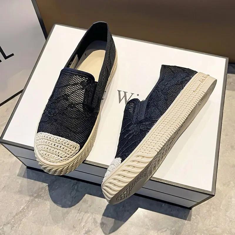 Mode Schwarz Slipper Flach Damen Schuhe Hohe Plateau Loafer Damenschuhe Espadrilles Lässig Ein Designer Urban Bietet Bequem 39