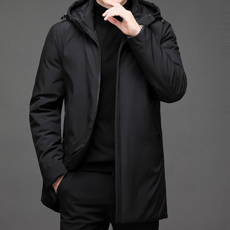 Men`s Mid-length Cotton Jacket - 2026