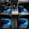 Podlahové rohože do auta: Podložky pod nohy s potiskem Černého pantera, Přední a zadní ochranné podložky, Vhodné pro 95 % automobilů – Autopříslušenství pro interiér