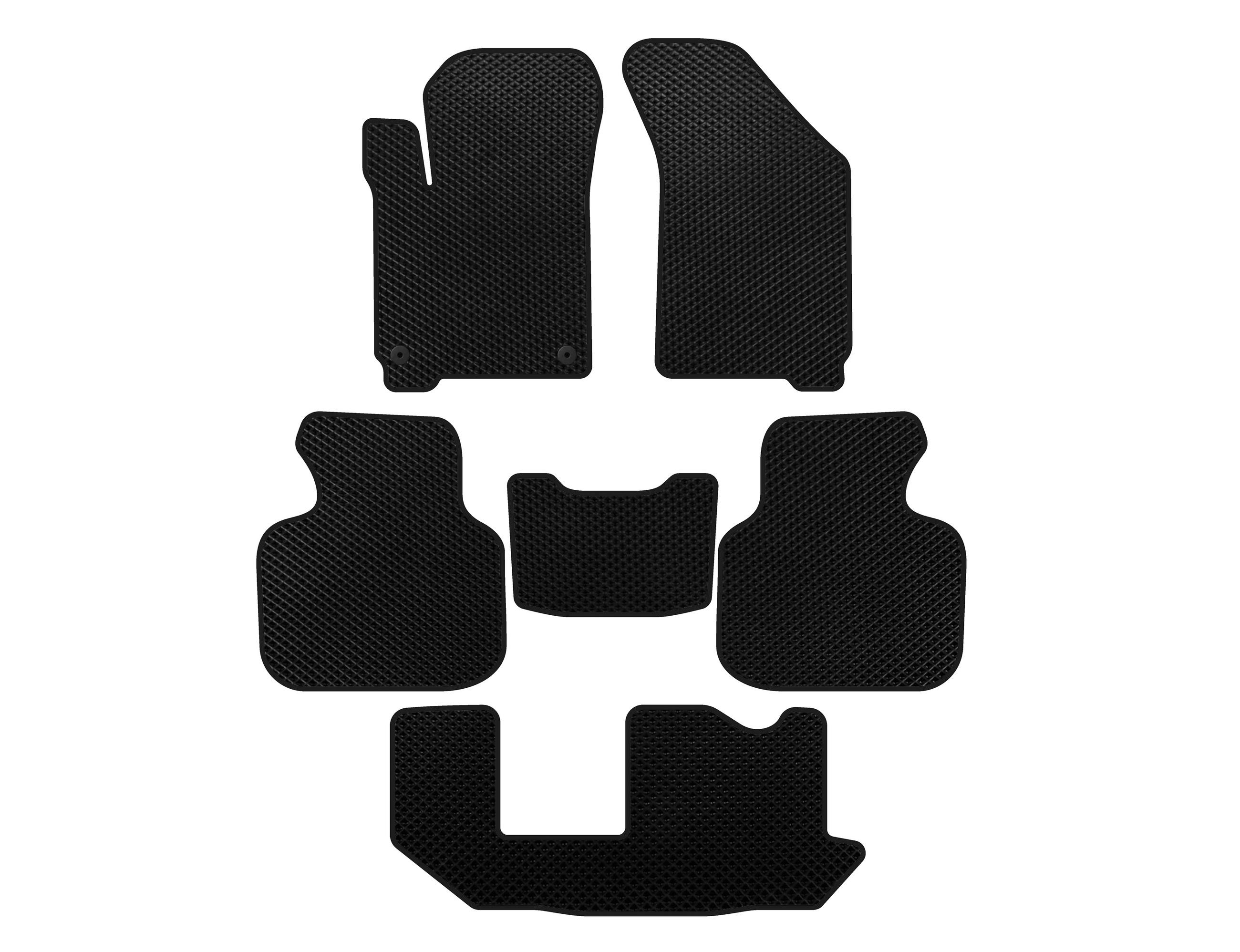 

EVA mats (2011-2020, 3 rows, 7-seater, Black) for Dodge Journey 2008-