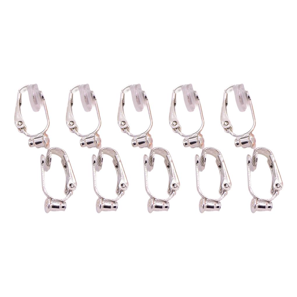 

10 пар конвертеров для ушных петель, регулируемые, разных цветов, клипсы для серег, фурнитура для ювелирных изделий, инструмент, адаптеры для серег, материалы