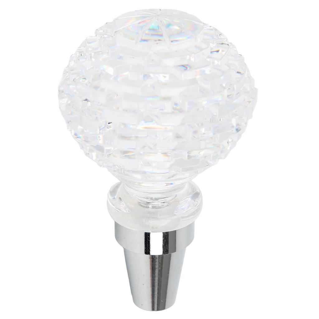 Crystal Gear Shift Lever Knob Ball Shape Universal for Manual Transmission Car with 3 AdaptersType B