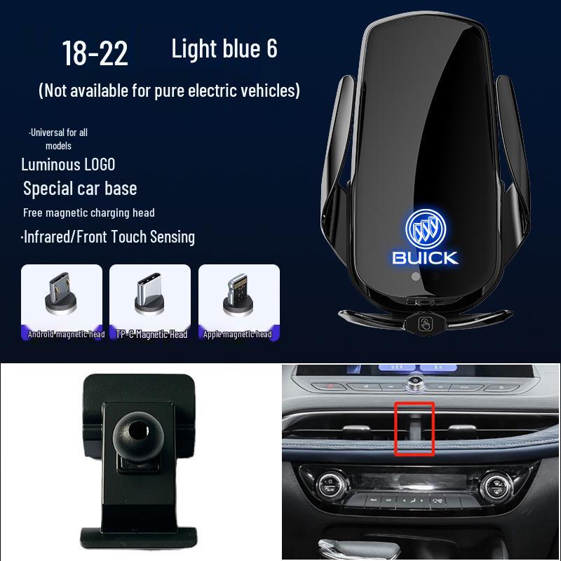 Magnetyczny Bezprzewodowy Szybki Ładowarka Uchwyt na Telefon Samochodowy do Buick GL8/Excelle/Regal/Verano/Envision