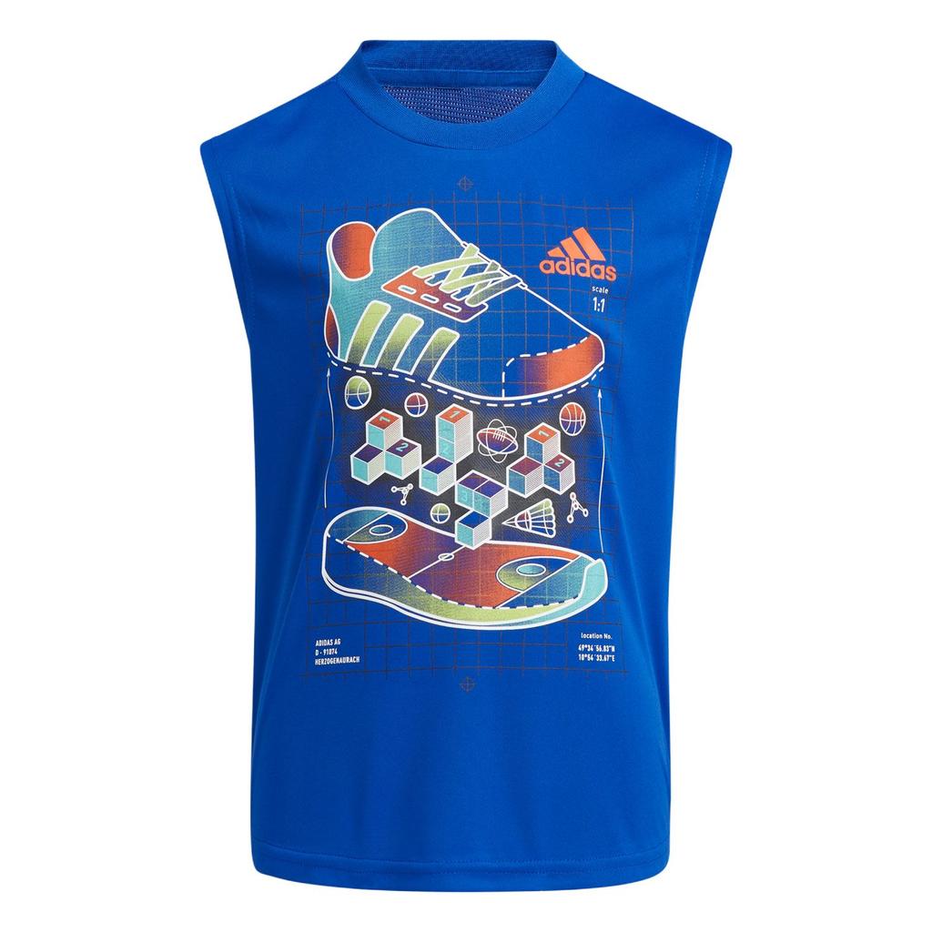 adidas Casual Sportswear Blue/Black Children Aged 3 7 Years Old H45142