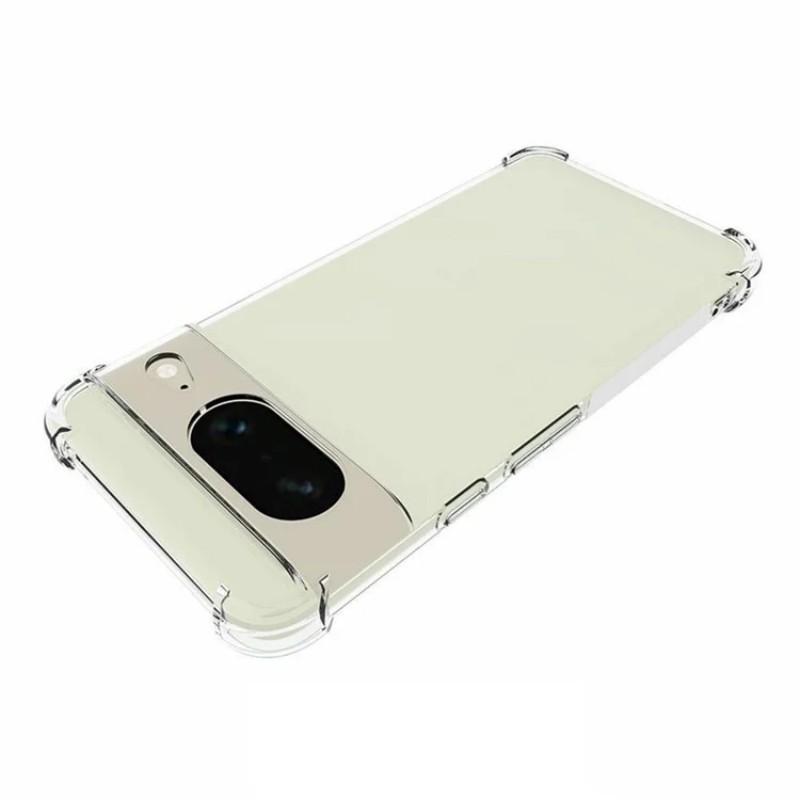 For Google Pixel 8 Clear TPU Case WANLONFENG TM Series 2.0mm Phone Back Cover