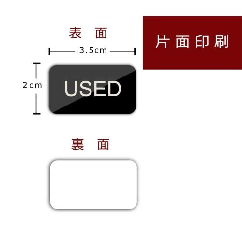 XILIWU Used Markers, Pack of 6, Acrylic, for Competition, 3.5 X 2 Cm, 3 Mm Thick, Waterproof (Used (Black))