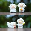 6pcs Cute Cartoon Sheep Handheld Fruit Model Ornament Set For Playroom Decor And Giftgiving