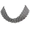 Les Trésors De Lily [P4844] - Designer Choker 'Sissi' White Black - 2.5 Cm
