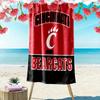 Cincinnati Bearcats Print Beach Towel, Large Soft Quick Dry Towel for Beach Camping Swimming