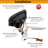 Switchback Sequenziell Gelb Weiß LED 1156 Frontstoßstange Blinkerleuchten Mit Tagfahrlicht Für Subaru Impreza 1999-2001