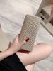 Women's Classic Pleated Design Sparkling Evening Bag Mini Clutch Banquet Bag Dress Bag Party Bag Evening Bag Chain Bag