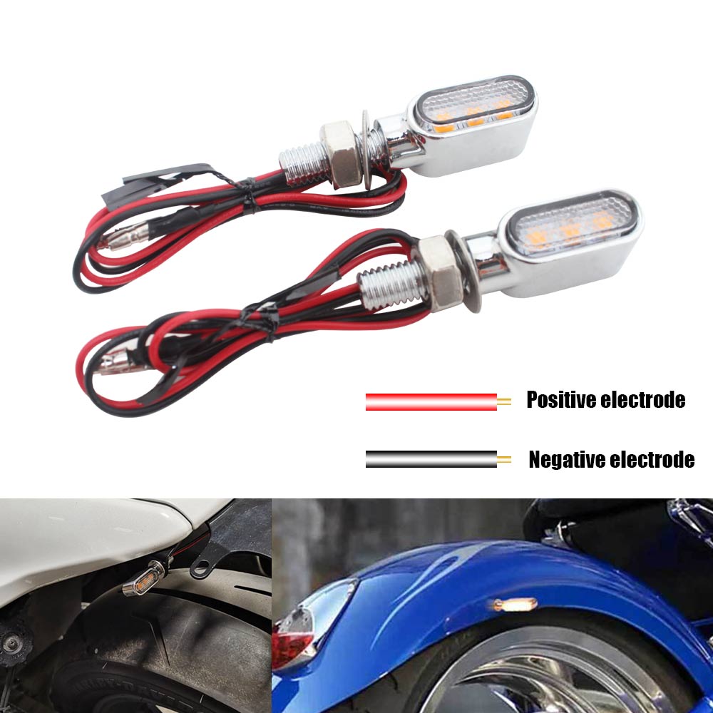 Motorcycle Part 12V LED Turn Signal Light E Mark Running Indicator Lamp Amber clignotant Moto intermitente Blinker Lights