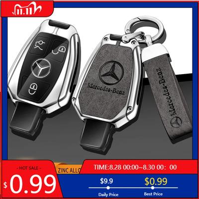 GLC GLB For Mercedes-Benz A B C E G S V Class GLA GLC GLE GLK Vito Sprinter SL SLK Viano ML Car Zinc Alloy Key Case Bag Metal K