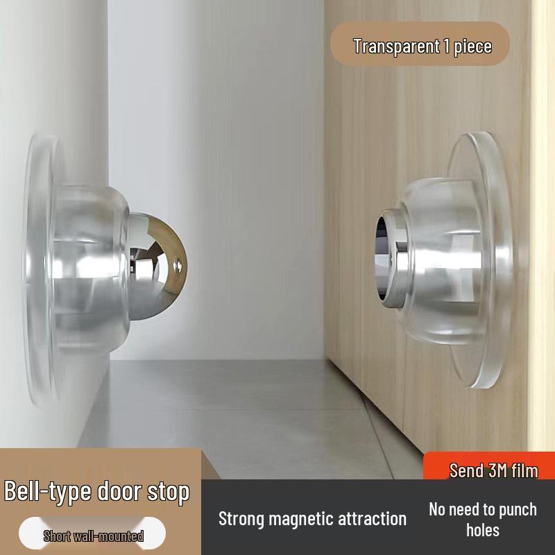 

Strong Magnetic Silicone Door Stopper, Hole-Free Anti-Collision, Ideal for Home and Office