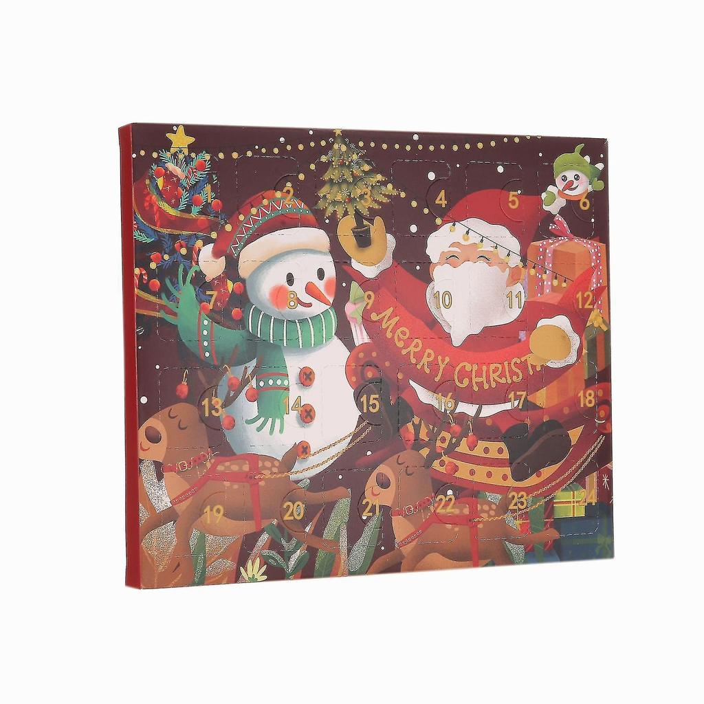 Christmas Jewelry Gift Countdown Calendar Advent Diy Bracelet Blind Box Rose Gold Gift Box