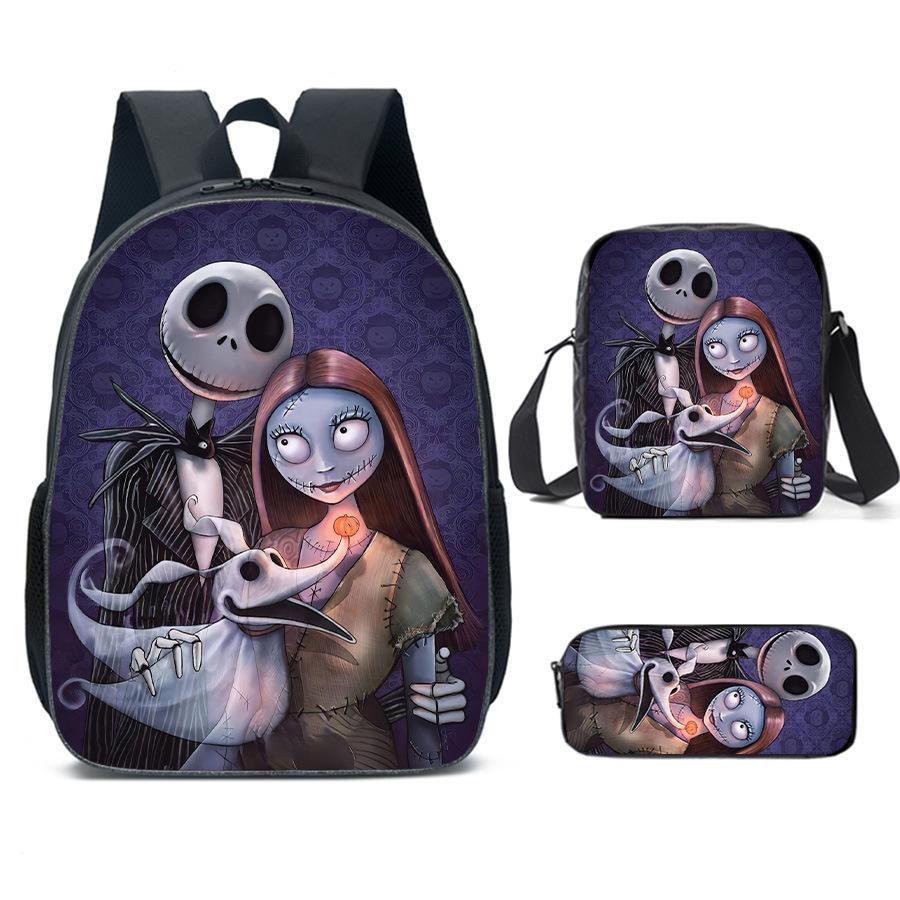 The Nightmare Before Christmas School Bags Men'S And Women'S Backpacks